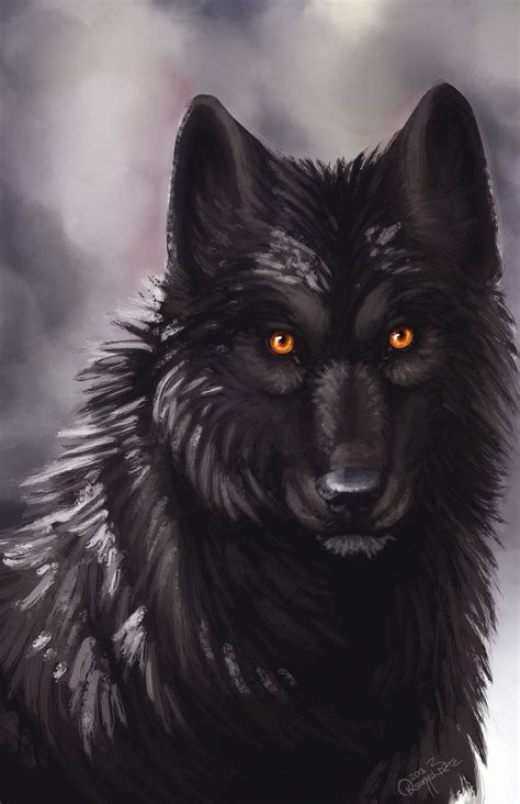 Black Wolf By Annasko On Deviantart Black Wolf Wolf Pictures Wolf