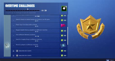 Three New Fortnite Overtime Challenges And Rewards Have Been Unlocked