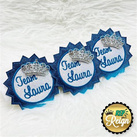 Pageant Pins Rep Your Reign