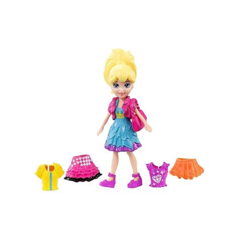 Mattel Polly Pocket Polly Doll With Blue Dress Cbw79 Dwc83 Toys