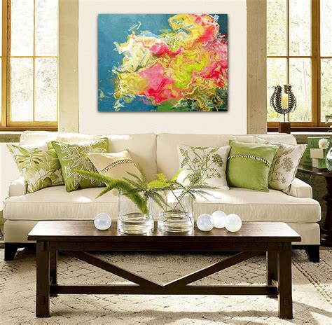 Abstract Contemporary Art Stretched Canvas Print By Finnellfineart