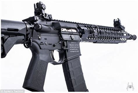 Gun suppliers also carry parts of many types of guns. Florida gun makers design rifle with Bible verse to repel Muslim terrorists | Daily Mail Online