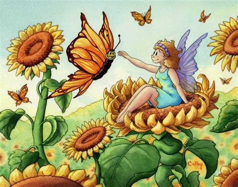 Sunflower Fairy By Colbybluth On Deviantart