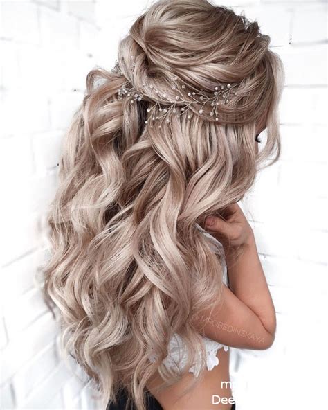 60 stunning half up half down wedding hairstyles with tutorial page 2 of 4 deer pearl flowers