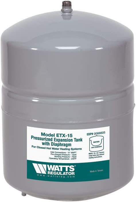Watts Etx 15 21 Gallon Non Potable Expansion Tank For Hydronic Heating
