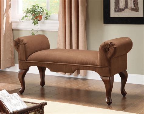 Upholstered Storage Bench With Arms Foter