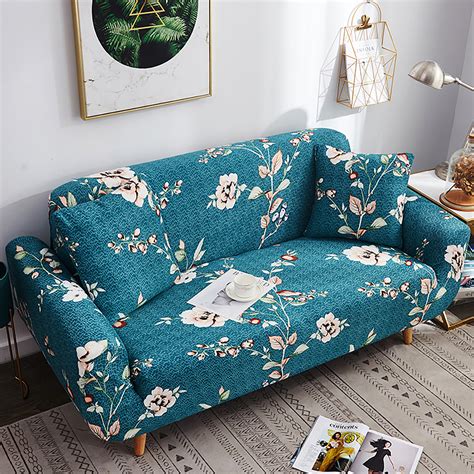 Floral Elastic Sofa Cover Slipcover Stretch Couch Furniture Protector EBay