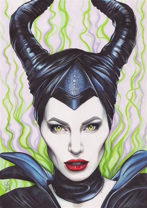 Maleficent By Kattvalk On Deviantart Maleficent Art Disney Paintings