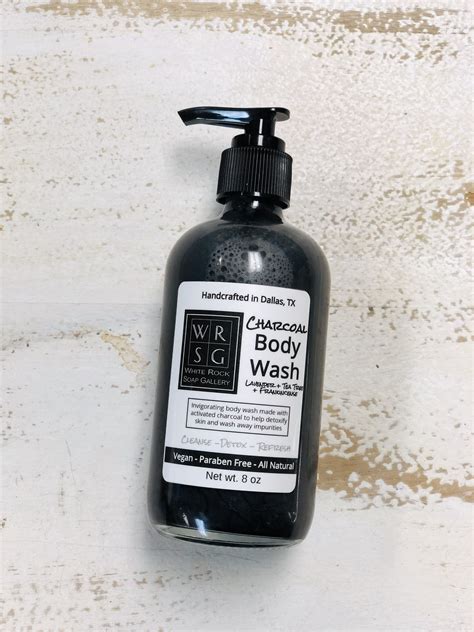 Activated Charcoal Body Wash — White Rock Soap Gallery