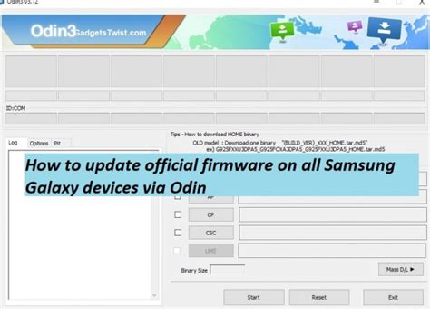 How To Update Official Firmware On All Samsung Galaxy Devices Via Odin GadgetsTwist