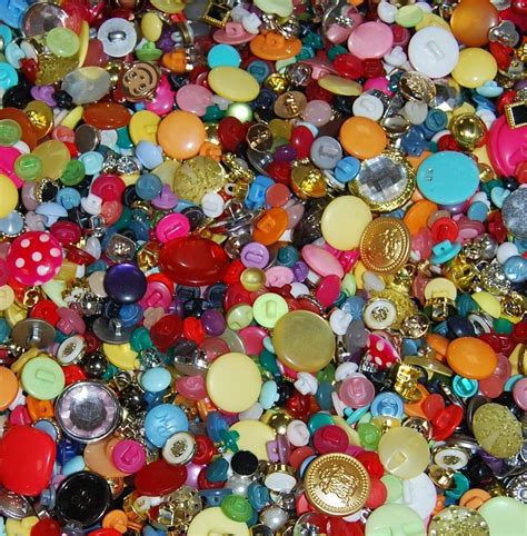 Celloexpress Pack Of 50g Shapes And Sparkles Buttons Mixed Sizes And