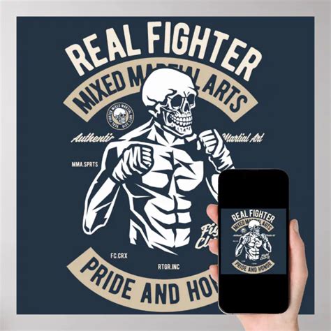 Mma Fighter Poster Zazzle