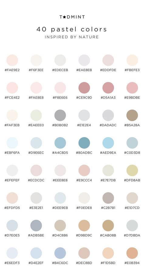 The Different Shades Of Paint That Are Used For Wallpapers And Other