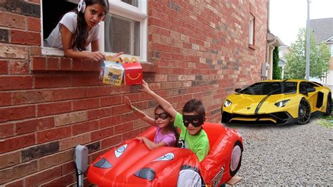 Mcdonalds Drive Thru Prank Funny Kids On Disney Cars Mcqueen Power