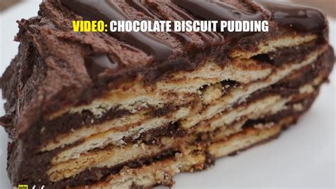 Chocolate biscuits and cream dessert recipes. Chocolate Biscuit Pudding Recipe - YouTube