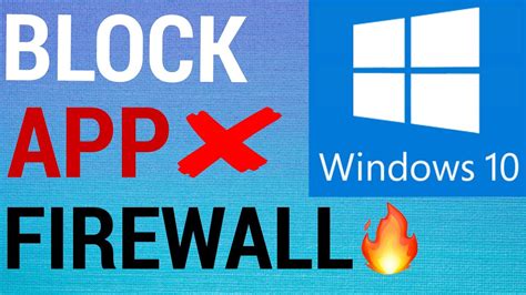 How To Block Programs With Windows Firewall YouTube