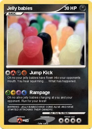 Pokémon Jelly Babies Jump Kick My Pokemon Card