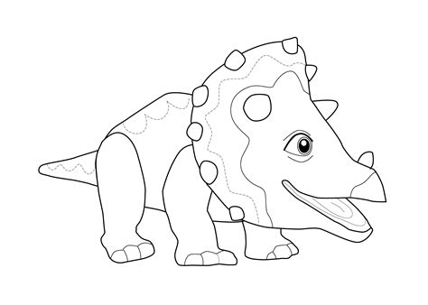 Easy Dinosaur Coloring Pages - Coloring Home