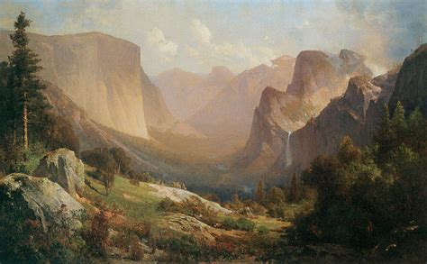 View Of Yosemite Valley Painting By Thomas Hill