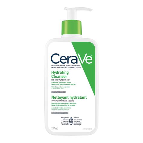 Cerave Hydrating Facial Cleanser With Hyaluronic Acid And 3 Ceramides