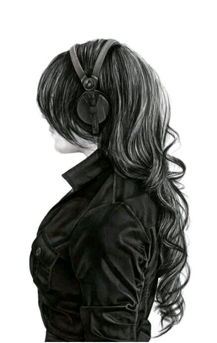 Pin By Jordyn Lanois On Wall Papers Girl With Headphones