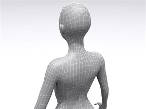 3d Model Woman Base Vr Ar Low Poly Cgtrader