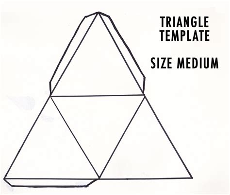 Шаблоны развертки пирамиды для склеивания с припусками распечатать