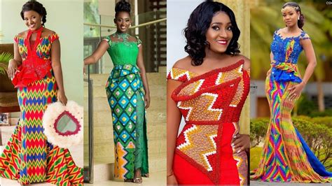 latest 2020 ghana wedding dresses vol 1 kente ankara trendy styles african fashion youtube