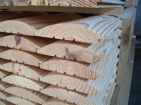 Closeup Of Our Southern Pine Log Siding P Log Cabin