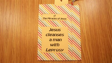 Jesus Heals A Man With Leprosy Bible Crafts For Kids