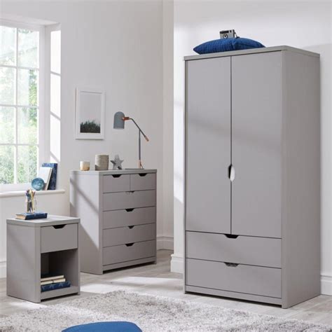 For a sophisticated bedroom look, go with a matching gray bedroom set. Aspen Kid's Bedroom Furniture in Oak, White or Grey - Children's Furniture