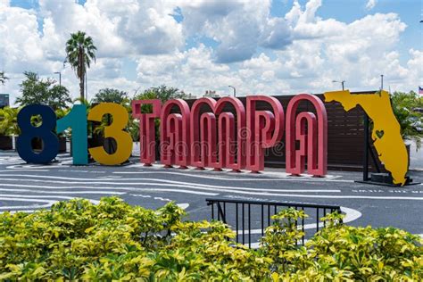 813 Tampa Sign Celebrating The Area Code Of Tampa Tampa Florida