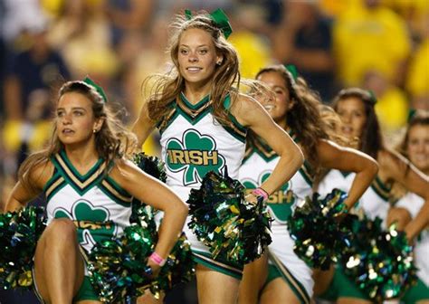 The Hottest College Cheering Squads College Cheer Notre Dame Apparel