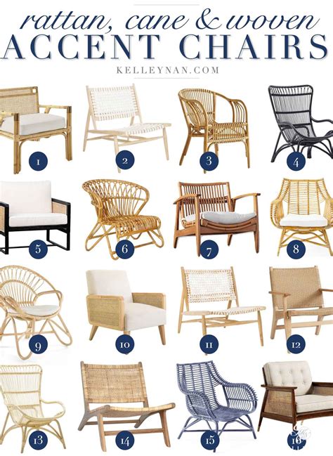16 Rattan Accent Chair Favorites With Cane And Woven Kelley Nan
