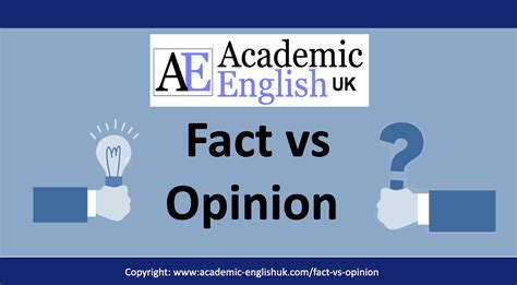 Fact Vs Opinion Academic English Uk