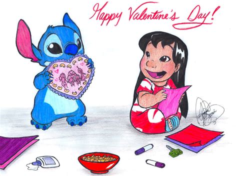Download hd valentine's day wallpapers for free. lilo and stitch - Disney Fan Art (36137989) - Fanpop