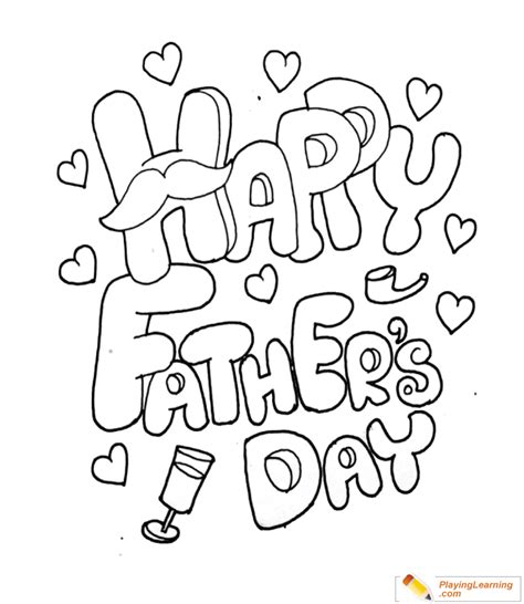 Happy Fathers Day Coloring Page 14 Free Happy Fathers Day Coloring Page