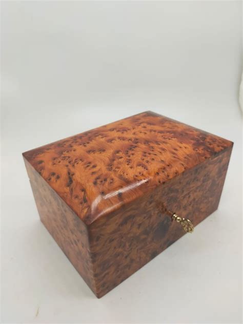 Handmade Wooden Jewelry Box Made Of Burl Wood Thuya Wood Box Etsy