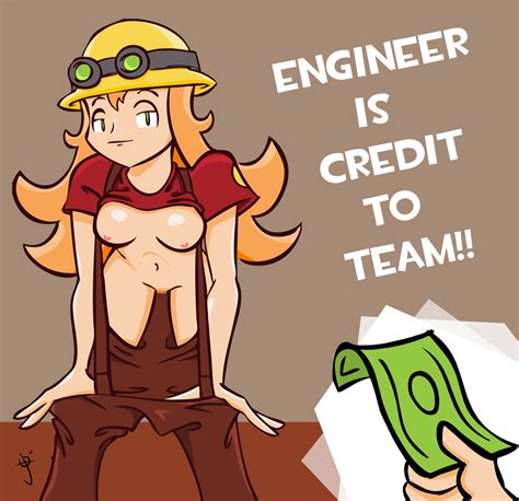 Engineer And Red Engineer Team Fortress 2 Danbooru