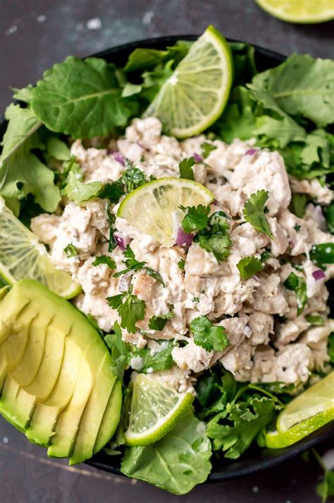 Reduce heat and add lime juice. Cilantro Lime Chicken Salad Paleo Whole30 - WonkyWonderful