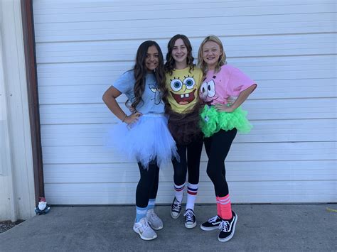 Spongebob Trio Cute Group Halloween Costumes Trio Halloween Costumes