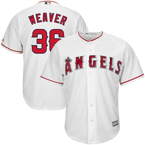 Majestic Jered Weaver Los Angeles Angels Of Anaheim White Home Official