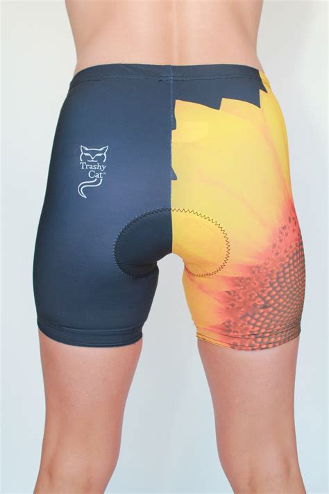 Indoor Group Cycling Shorts Trashy Cat 4 Panel Sunflower Short Women’s Cycling Clothing