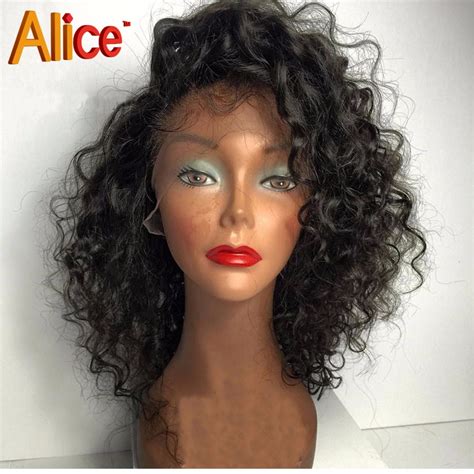 130150180 Glueless Full Lace Human Hair Wigs Brazilian Curly Lace