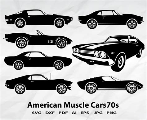 American Muscle Cars Svg Car Svg Old Car Muscle Car Svg Etsy My XXX