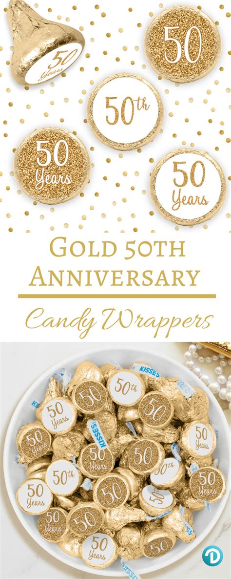 Besides that, creativity always gives great results. Gold 50th Anniversary Party Favor Stickers | 180 Count ...