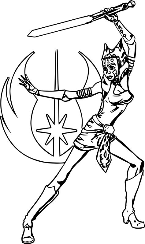 Ahsoka Coloring Pages Coloring Pages