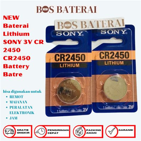 Jual New Baterai Lithium Sony V Cr Cr Battery Batre Kota