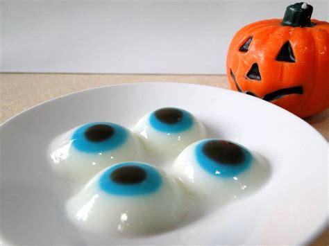 Ojos de gelatina para Halloween sin azúcar Dulces Diabéticos Dulces