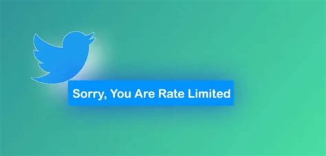 What Is Rate Limited On Twitter